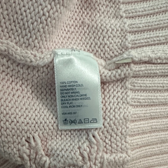 Nautica Pink Cable Knit Sweater sz M - Picture 10 of 10